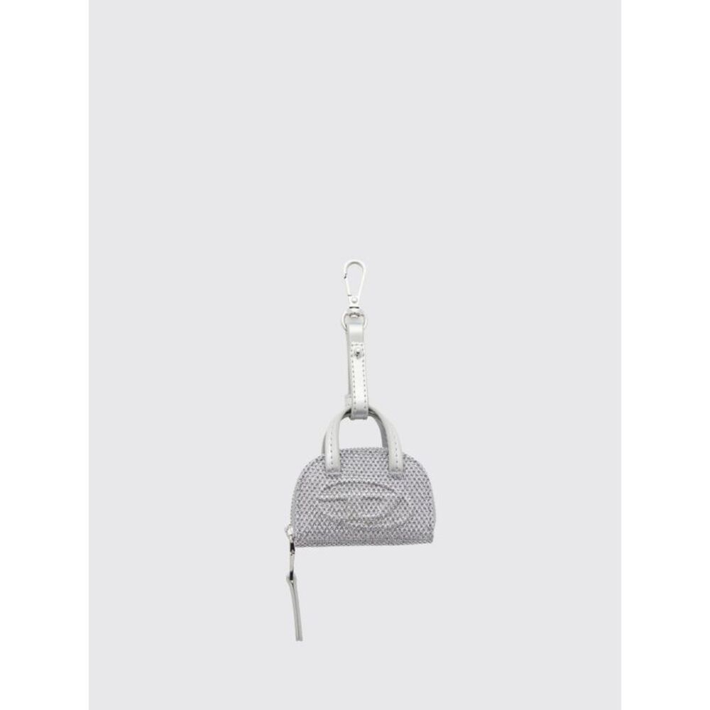 Diesel Women Diesel 1Dr Dome Lurex Mesh Keychain With Oval D Logo